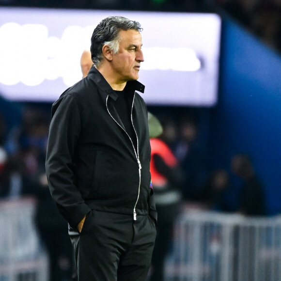 Info - Christophe Galtier n'est plus l'entraîneur du PSG - Christophe Galtier ( entraineur PSG ) - - Match de Football Ligue 1 Uber Eats PSG Vs Ajaccio (5-0) au Parc des Princes à Paris le 13 mai 2023. © Federico Pestellini / Panoramic / Bestimage  Soccer game League 1 Uber Eats between PSG vs Ajaccio (5-0) at Parc des Princes on 13/05/2023. 