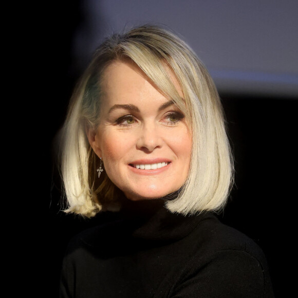 Parmi les stars qui ont accepté de se laisser surprendre, Laeticia Hallyday.
Laeticia Hallyday - L.Hallyday donne une conférence de presse pour l'exposition Johnny Hallyday à Bruxelles Expo le 19 décembre 2022. © Dominique Jacovides / Bestimage