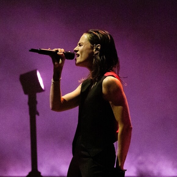 French singer/performance artist Christine and the queens performing on the first night of UK tour. The perfomer whos is know for there artist live shows and performing topless in the past had a wardrobe malfunction during tonights show in Birmingham Pictured: Christine and the queens -Héloïse Adélaïde Letissier - Redcar - Chris 