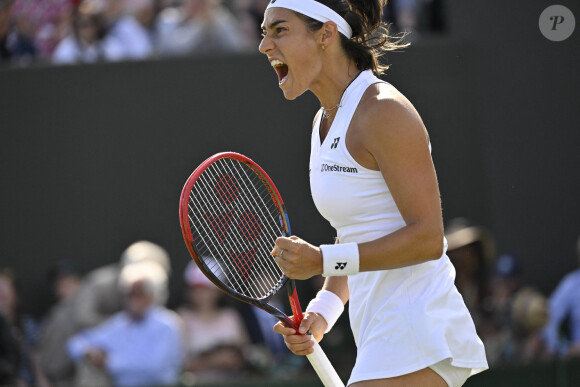 Caroline Garcia lors du tournoi de Wimbledon 2023 à Londres, le 6 juillet 2023.