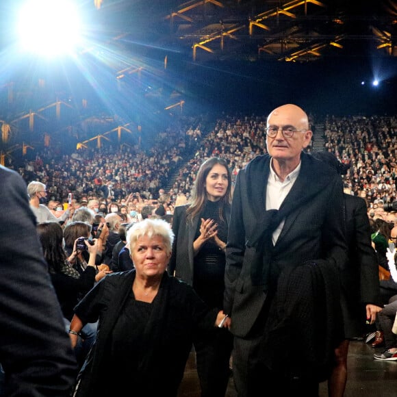 Mimie Mathy et son mari Benoist Gerard - Salle - Cérémonie d'ouverture du Festival Lumière 2021 à Lyon le 9 octobre 2021. © Dominique Jacovides / Bestimage