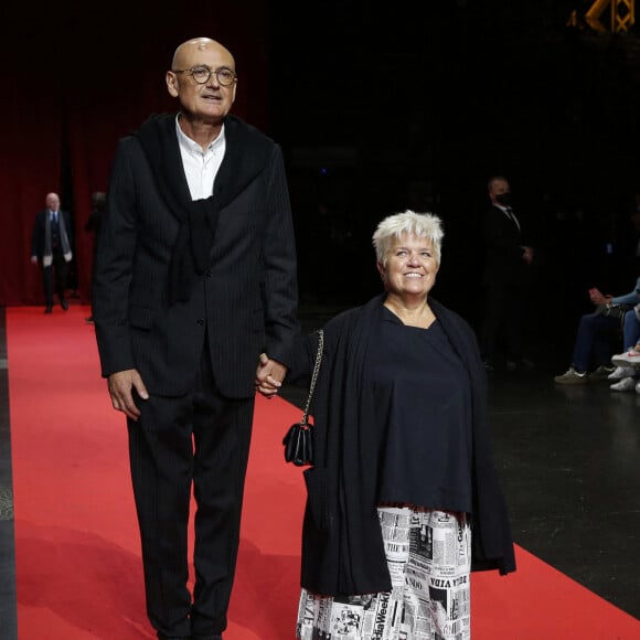Benoist Gérard et sa femme Mimie Mathy - Cérémonie d'ouverture du Festival Lumière 2021 à Lyon le 9 octobre 2021. © Pascal Fayolle/ Bestimage