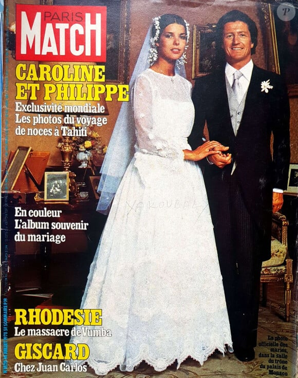 Paris Match avait fait sa couverture avec le mariage de Caroline de Monaco avec Philippe Junot le 14 juillet 1978
