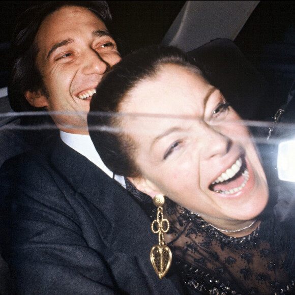 Romy Schneider et Daniel Biasini.