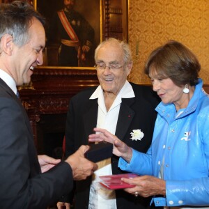 Exclusif - Mariage civil de Macha Méril et Michel Legrand à la mairie de Monaco, le 16 septembre 2014.