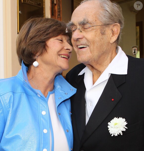 Exclusif - Mariage civil de Macha Méril et Michel Legrand à la mairie de Monaco, le 16 septembre 2014.