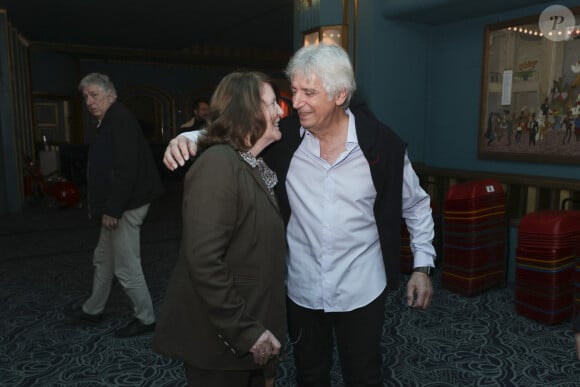 Exclusif - Yves Duteil et son épouse Noëlle - Concert d'Yves Duteil aux Folies Bergère pour ses 50 ans de carrière. Le 2 novembre 2023. © Jack Tribeca / Bestimage