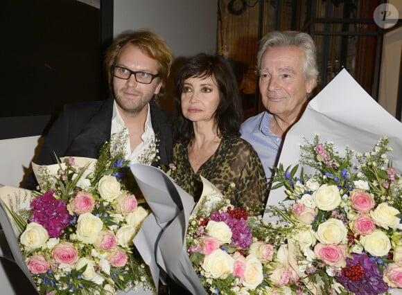 Florian Zeller, Pierre Arditi et sa femme Evelyne Bouix - Générale de la pièce de théâtre "Le Mensonge" au théâtre Edouard VII à Paris, le 14 septembre 2015.