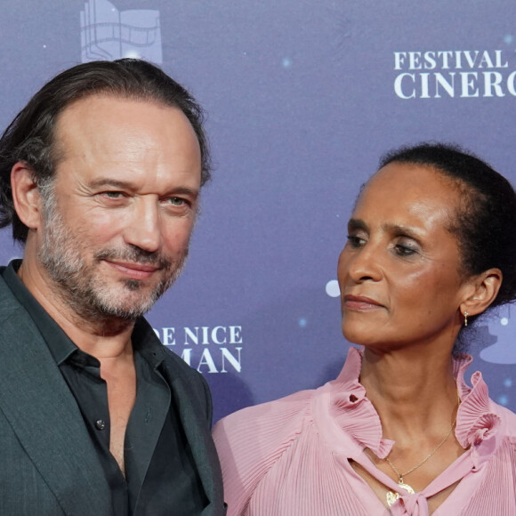 Vincent Perez et sa femme Karine Silla - 5e édition du festival CinéRoman au cinéma Pathé Gare du Sud à Nice. Le 4 octobre 2023. © Norbert Scanella / Panoramic / Bestimage