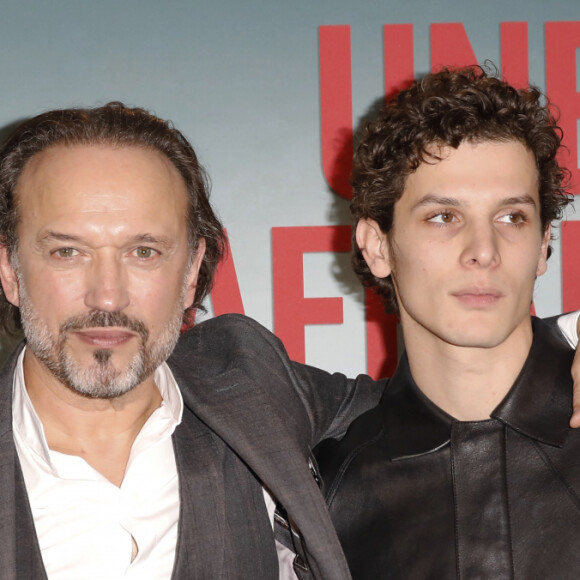 Vincent Perez, Noham Edje lors de l'avant-première du film "Une affaire d'honneur" au cinéma UGC Normandie à Paris le 11 décembre 2023. © Marc Ausset-Lacroix / Bestimage