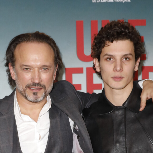 Vincent Perez, Noham Edje lors de l'avant-première du film "Une affaire d'honneur" au cinéma UGC Normandie à Paris le 11 décembre 2023. © Marc Ausset-Lacroix / Bestimage