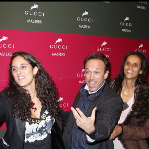 VINCENT PEREZ, KARINE SILLA ET SA FILLE ROXANE DEPARDIEU - GUCCI MASTERS JUMPING INTERNATIONAL, PARIS NORD VILLEPINTE  INTERNATIONAL GUCCI MASTERS COMPETITION IN PARIS NORD VILLEPINTE 