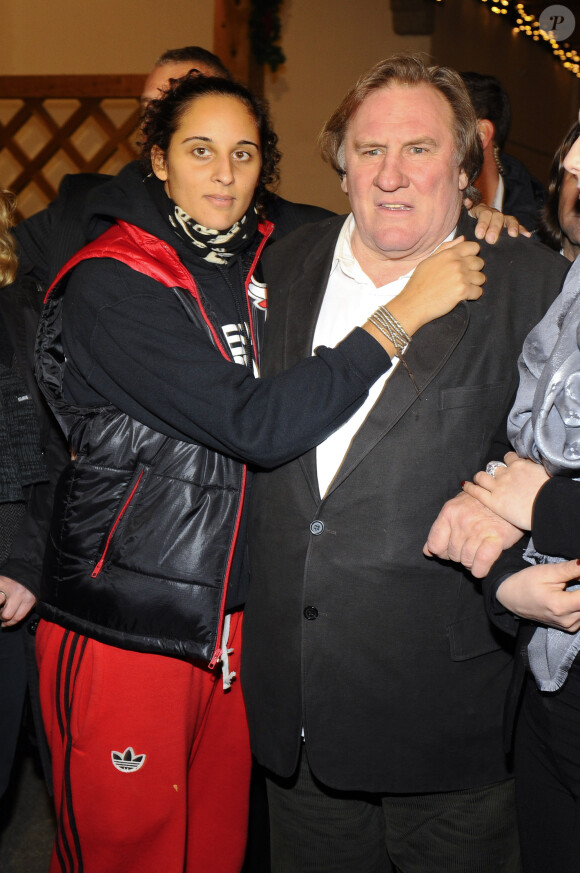 Gerard Depardieu et sa fille Roxane - Gerard Depardieu assiste a l'ouverture du marche de Noel "Gut Aiderbichl" en Henndorf en Autriche le 14 novembre 2013. 