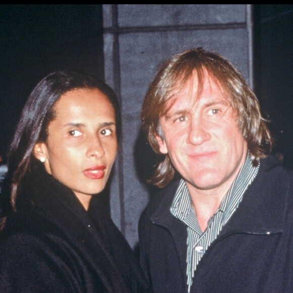 ARCHIVES - KARINE SYLLA ET GERARD DEPARDIEU EN 1996  