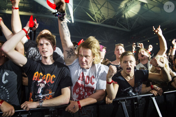 Le groupe AC/DC en concert à Stockholm le 19 juillet 2015. 
