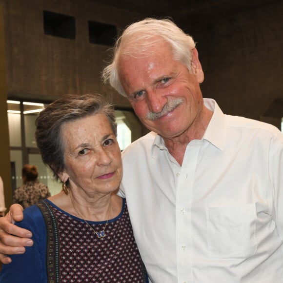 Exclusif - Yann Arthus-Bertrand et sa femme Anne - Vernisage de l'exposition, Yann Arthus-Bertrand "LEGACY - L'héritage que nous laissons à nos enfants" sur le toit de la Grande Arche à Paris le 27 juin 2019. © Coadic Guirec/Bestimage