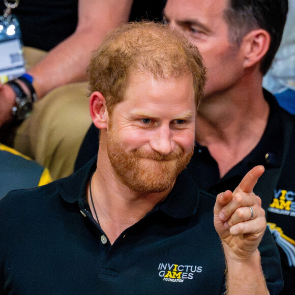 Prince Harry - Prince Harry et Meghan Markle, Invictus Games, Merkur-Spiel Arena à Düsseldorf, Jour 7, 16 septembre 2023.