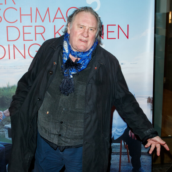 Gérard Depardieu à la première du film "he Taste of Small Things" à Berlin le 12 janvier 2023.