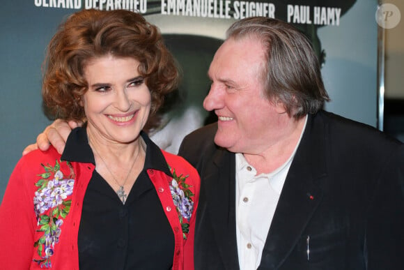 Fanny Ardant (réalisatrice), Gérard Depardieu - Avant-première du film "Le divan de Staline" à l'UGC Ciné Cité les Halles à Paris. © CVS/Bestimage