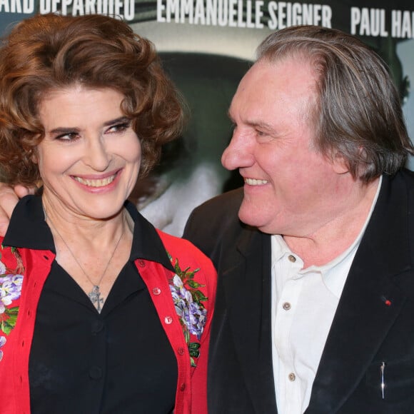 Fanny Ardant (réalisatrice), Gérard Depardieu - Avant-première du film "Le divan de Staline" à l'UGC Ciné Cité les Halles à Paris. © CVS/Bestimage

