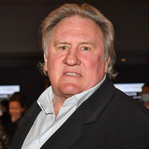 Gérard Depardieu lors de la soirée de clôture de la 3e édition du Festival Cinéroman à Nice, le 24 octobre 2021. © Bruno Bebert / Bestimage