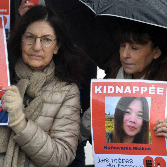 Exclusif - Rassemblement au Trocadéro appelant à la libération des otages détenus par les terroristes du Hamas. Paris, le 22 décembre 2023. © Lionel Urman/Bestimage 