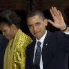 Barack Obama recevant son prix Nobel de la Paix, avec Michelle Obama