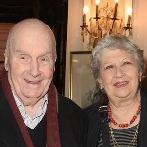 Exclusif - Michel Bouquet et sa femme Juliette Carré - Générale de la pièce "Douce Amère" au théâtre des Bouffes-Parisiens à Paris le 26 mars 2018. © Coadic Guirec/Bestimage