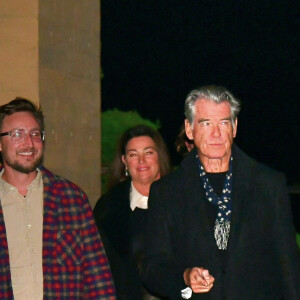 Pierce Brosnan et sa femme Keely Shaye Smith à Malibu.