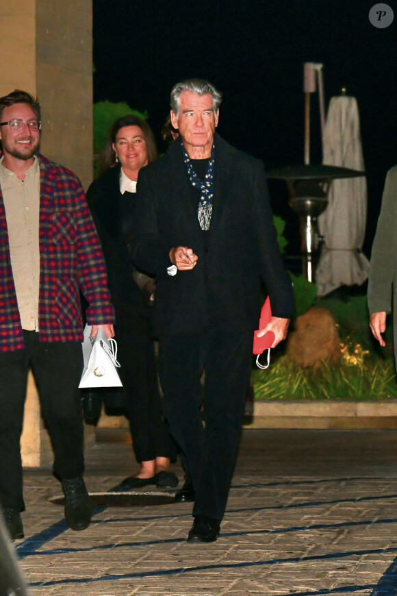 Pierce Brosnan et sa femme Keely Shaye Smith à Malibu.