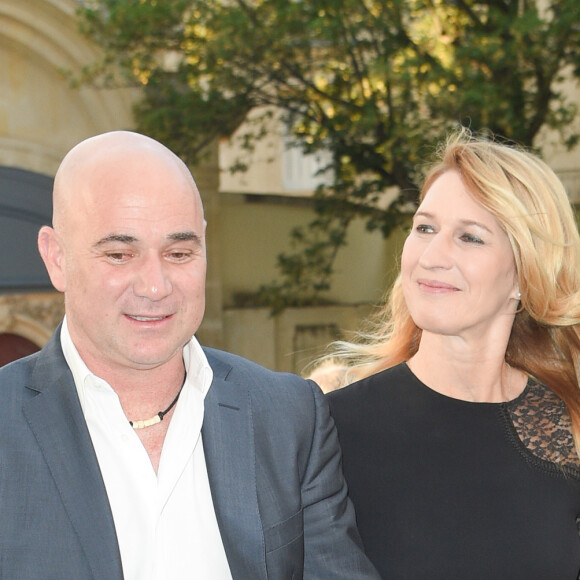André Agassi et sa femme Steffi Graf - Longines a organisé un Gala de charité en l'honneur de Steffi (Stefanie) Graf et de André Agassi avec les associations caritatives "Children for Tomorrow" et "The André Agassi Foundation for Education" au Musée Rodin à Paris avec qui la marque célèbre ses 10 ans de partenariat. Longines donnera le coup d’envoi d’une vente aux enchères de montres exclusives en faveur des associations de Steffi Graf et de André Agassi. Paris le 2 juin 2018 © Guirec Coadic/Bestimage