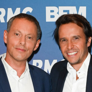 Marc-Olivier Fogiel et Stephane Sallé de chou - Conférence de rentrée 2022/2023 BFM TV à Paris le 6 septembre 2022. © Coadic Guirec/Bestimage