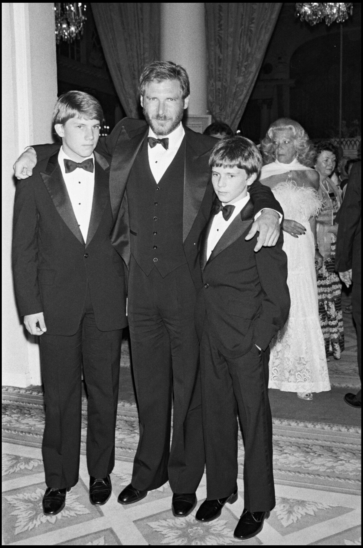 Photo : ARCHIVES - HARRISON FORD ET SES FILS BEN ET WILLARD AU FESTIVAL