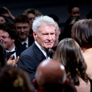 Harrison Ford reçoit une palme d'or d'honneur lors du 76ème Festival International du Film de Cannes, au Palais des Festivals à Cannes. Le 18 mai 2023 © Borde-Jacovides-Moreau / Bestimage