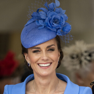 Kate Middleton fêtera bientôt ses 42 ans. 
Catherine (Kate) Middleton, duchesse de Cambridge, lors de la cérémonie de l'ordre de la Jarretière à la chapelle Saint-Georges du château de Windsor.  