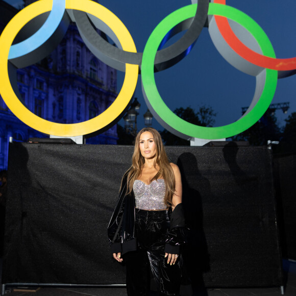 Exclusif - Vitaa - Backstage - Enregistrement de l'émission "Paris 2024 le concert événement...dans un an les jeux" sur le parvis de l'Hôtel de Ville de Paris, diffusée le 25 juillet sur France 2 à 21h10. Le 3 juillet 2023 © Tiziano Da Silva-Christophe Clovis / Bestimage 