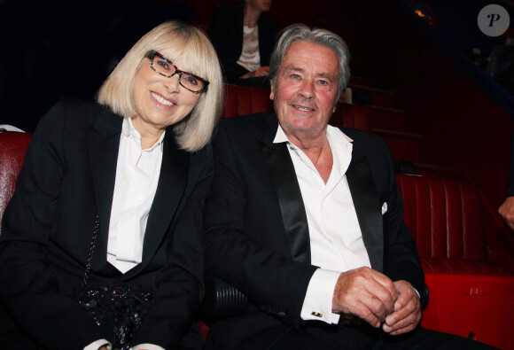 Alain Delon et Mireille Darc le 4 mai 2013 à Cannes, France.   