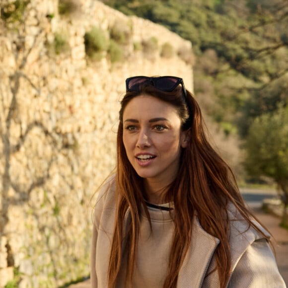 Exclusif - Delphine Wespiser - Les candidats de l'émission "Bienvenue au monastère", présentée par A.Martines et diffusée à partir du 12 janvier sur C8, à leur arrivée au couvent Saint Dominique des Frères de Saint-Jean à Corbara, en Corse © Cyril Moreau / Bestimage