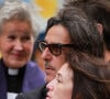 Yvan Attal et Charlotte Gainsbourg - Sorties des obsèques de Jane Birkin en l'église Saint-Roch à Paris. Le 24 juillet 2023 © Jonathan Rebboah / Panoramic / Bestimage