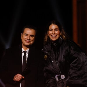 Exclusif - Laurent Luyat, Laury Thilleman - Emission "La grande soirée du 31 de Paris", diffusée le 31 décembre sur France 2. Champs Elysées. © Christophe Clovis / Jack Tribeca / Bestimage