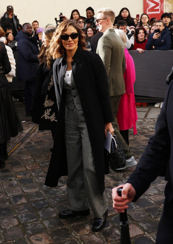 Nadia Farès - Arrivées au défilé Dior Haute Couture Printemps/Été 2024 dans le cadre de la Fashion Week de Paris (PFW), au musée Rodin à Paris, France, le 22 janvier 2024. © Denis Guignebourg/Bestimage 
