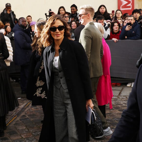 Nadia Farès - Arrivées au défilé Dior Haute Couture Printemps/Été 2024 dans le cadre de la Fashion Week de Paris (PFW), au musée Rodin à Paris, France, le 22 janvier 2024. © Denis Guignebourg/Bestimage 