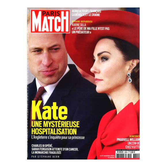 Couverture de "Paris Match" du jeudi 25 janvier 2024