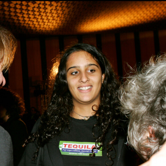 Exclusif - Gérard Depardieu et Roxane - Dîner au restaurant Flora Danika pour le film "Olé" le 28 novembre 2005