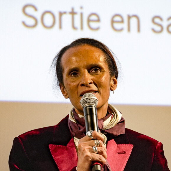 Karine Silla - Avant-première du film "Une affaire d'honneur" à l'Institut Lumière à Lyon, le 13 décembre 2023. Ce long-métrage est réalisé par V.Perez et co-écrit avec sa femme K.Silla. © Sandrine Thesillat / Panoramic / Bestimage