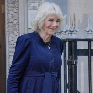 Camilla Parker Bowles, reine consort d'Angleterre, quitte la London Clinic où le roi est opéré de la prostate à Londres, le 26 janvier 2024. 