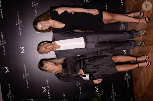 Exclusif - Nagui avec sa femme Mélanie Page et sa fille Nina Fam - Moma Group fête son 10ème anniversaire à l'hôtel Salomon de Rothschild à Paris le 5 septembre 2022. © Rachid Bellak/Bestimage