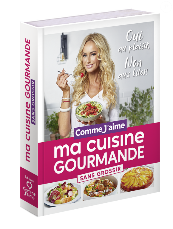 Adriana Karembeu marraine de Comme J'aime en couverture de la réédition de "Ma cuisine gourmande".