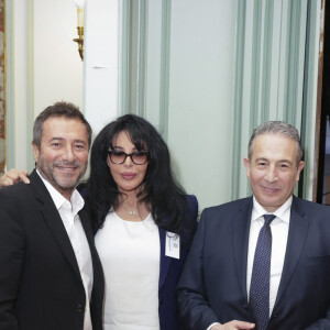 Exclusif - Le réalisateur Philippe Dupuis-Mendel, Bernard Montiel, Yamina Benguigui, Saïd Moussi, Catherine Madar - Installation de Y.Benguigui à L'Académie des Sciences d'Outre-Mer par M.F.Szpiner - Paris le 26/01/2024 - © Jack Tribeca / Bestimage 