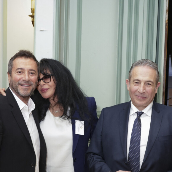 Exclusif - Le réalisateur Philippe Dupuis-Mendel, Bernard Montiel, Yamina Benguigui, Saïd Moussi, Catherine Madar - Installation de Y.Benguigui à L'Académie des Sciences d'Outre-Mer par M.F.Szpiner - Paris le 26/01/2024 - © Jack Tribeca / Bestimage 